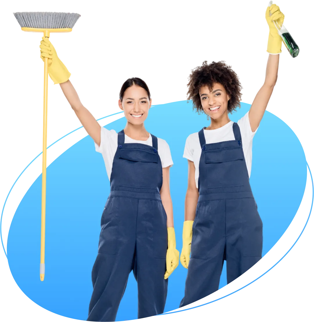 Multiethnic Smiling Cleaning Services