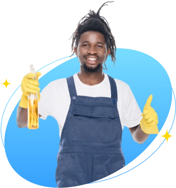 Smiling African Cleaner Hygclean